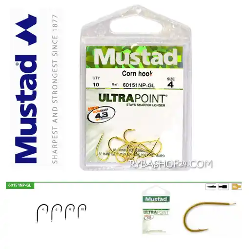Mustad UltraPoint 60151NP-GL Corn, vel.4 Nejlepší Cena