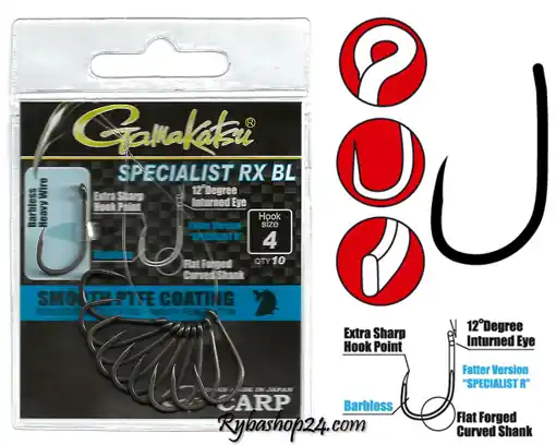 Gamakatsu G-Carp Specialist RX BL, vel.4 Nejprodávanější
