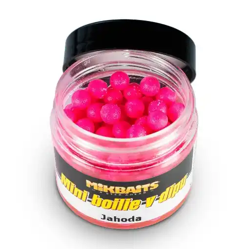 Mikbaits Mini Boilie in Dip 50ml Spicy Plum Akční Nabídka
