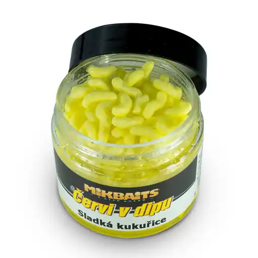 Mikbaits Červi v Dipu Sladká Kukuřice 50ml Poslední Šance