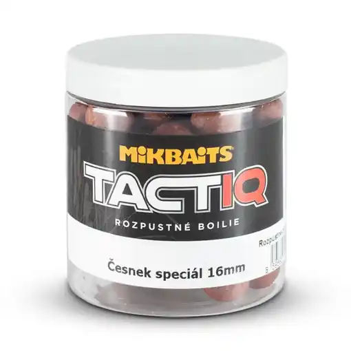 Super Cena Mikbaits TactiQ Rozpustné boilie Česnek Speciál 16mm 250ml