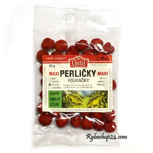 Sezónní Sleva Perličky foukačky MAXI 20g, Jahoda