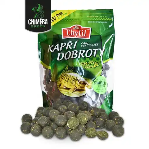 Chiméra Green Boilie 1kg 20mm Nová Kolekce