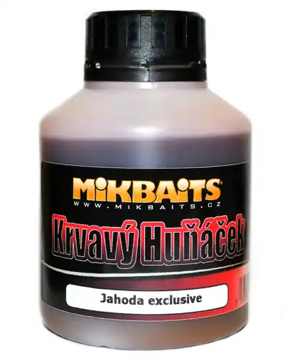 Aktuální Krvavý Huňáček Booster 250ml, Jahoda exclusive