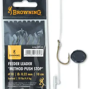Browning Feeder Leader Method Push Stop, 18 .16mm Akční Nabídka