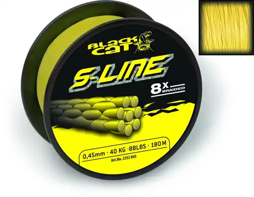 Finální Výprodej Šňůra Black Cat S-Line, 250m 0.38mm 40kg