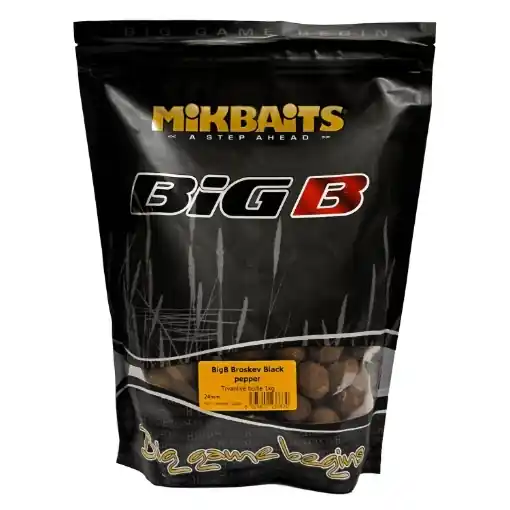 Přímo Od Výrobce Mikbaits BigB Boilies Pfirsich Black Pepper 20mm 1kg