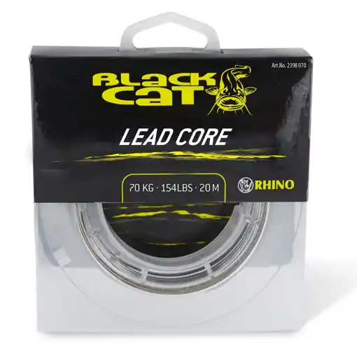 Hit Sezóny Black Cat Coated Lead Core 20m,100kg sumcová šňůra