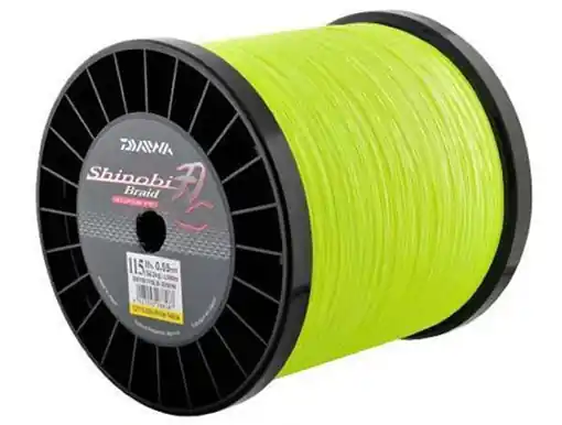 Dokud Zásoby Vydrží Daiwa Shinobi Braid sv.žlutá, 0,24mm 18,5kg 1m