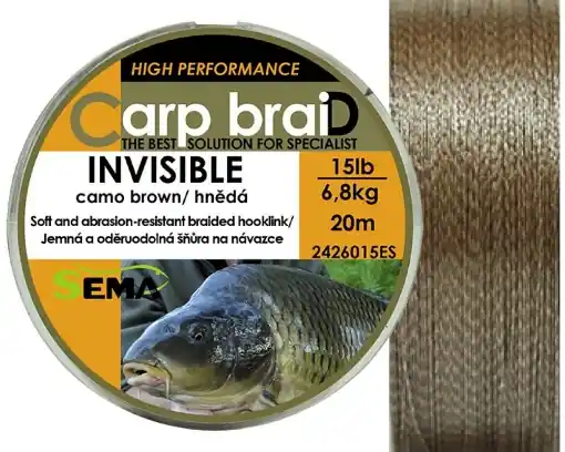 Super Cena Sema Carp braiD Invisible 20m 15lbs/6.8kg