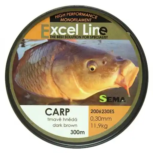 Sema Excel Line Carp 300m, 0.25mm 8.40kg Přímo Od Výrobce