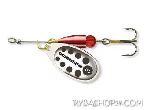 Cormoran Bullet stříbrná/černé tečky, vel.2/4.0g Výhodná Nabídka