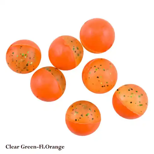 Víkendová Akce Berkley PowerBait Eggs, Clear Green-Fluo Orange