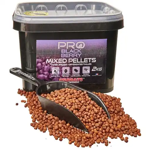 Starbaits Pro Mix de pellets Mûre 2kg Vysoce Kvalitní