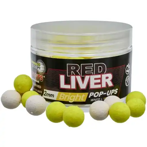 Starbaits Bright Pop-up Red Liver 16mm 50g Top Prodej