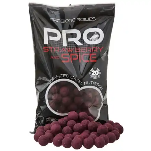 Výhodná Nabídka Starbaits Probiotic Boilies Strawberry Spice 24mm 800g