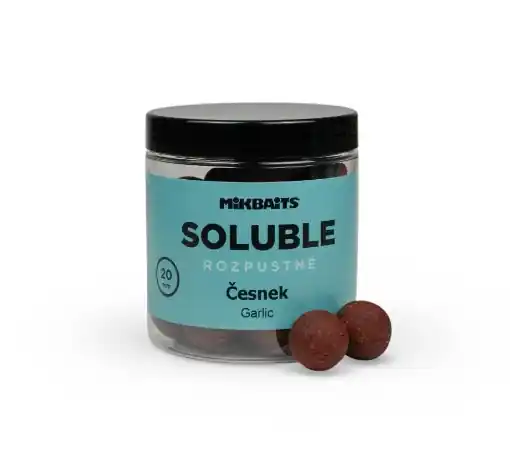 Značkový Mikbaits Soluble Boilie Česnek 20mm 250ml