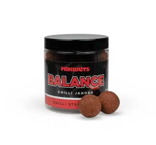 Mikbaits Chilli Chips Balance Boilies Chilli Strawberry 20mm 250ml Nejprodávanější