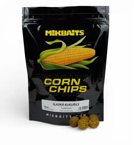 Mikbaits Corn Chips Bouillettes Maïs Doux 20mm 300g Akční Cena