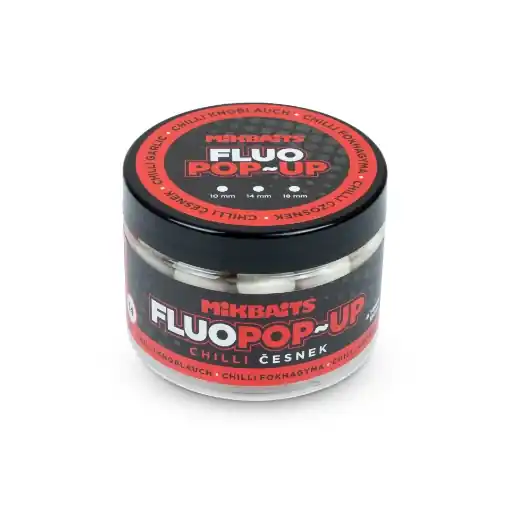 Mikbaits Pop-Up Fluo Bouillettes Chilli Ail 14mm 150ml Nakupujte Hned