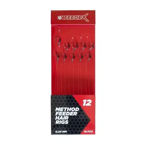 Nová Kolekce Feeder Expert Bas de Ligne avec Cheveu Taille 12 10pcs