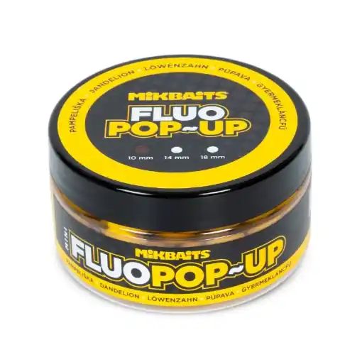 Mikbaits Mini Fluo Pop-Up Löwenzahn 10mm 100ml Nová Kolekce