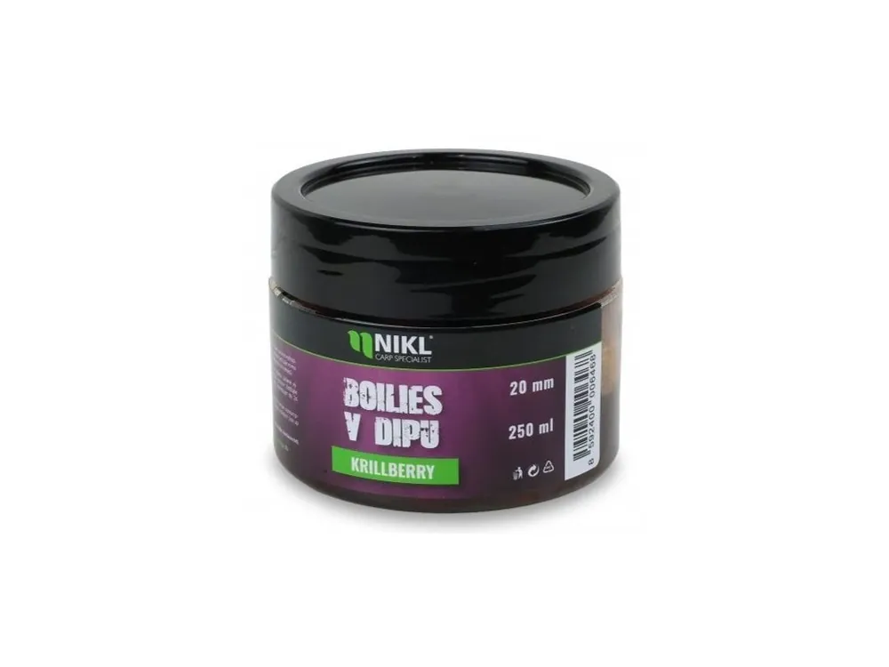 Akční Nabídka Nikl Boilies v Dipu Krill Berry 250 ml
