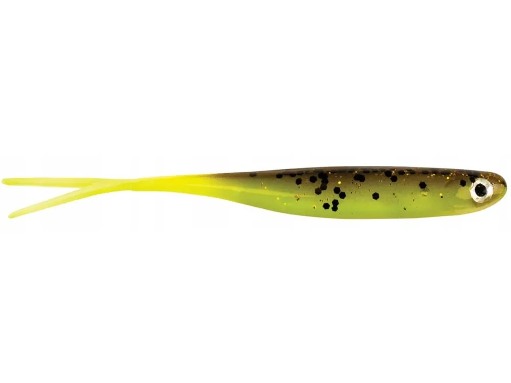 Nízká Cena Berkley Gumová Nástraha SneakMinnow Brown Chartreuse 11 cm 4 ks