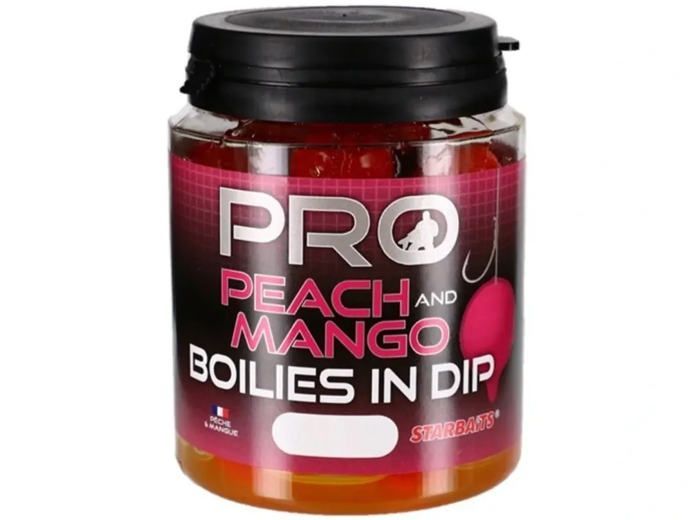 Boilies In Dip Pro Peach Mango 150g 20mm Nová Kolekce