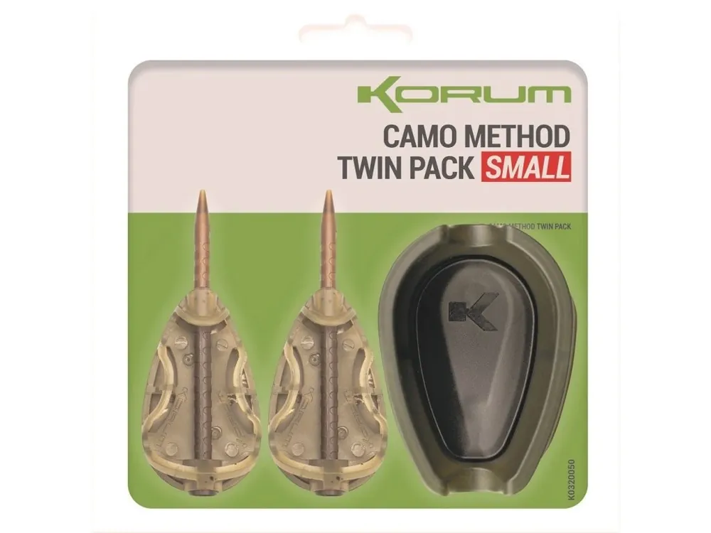 Korum Set Krmítek A Formičky Camo Method Twin Pack Jen Po Omezenou Doba