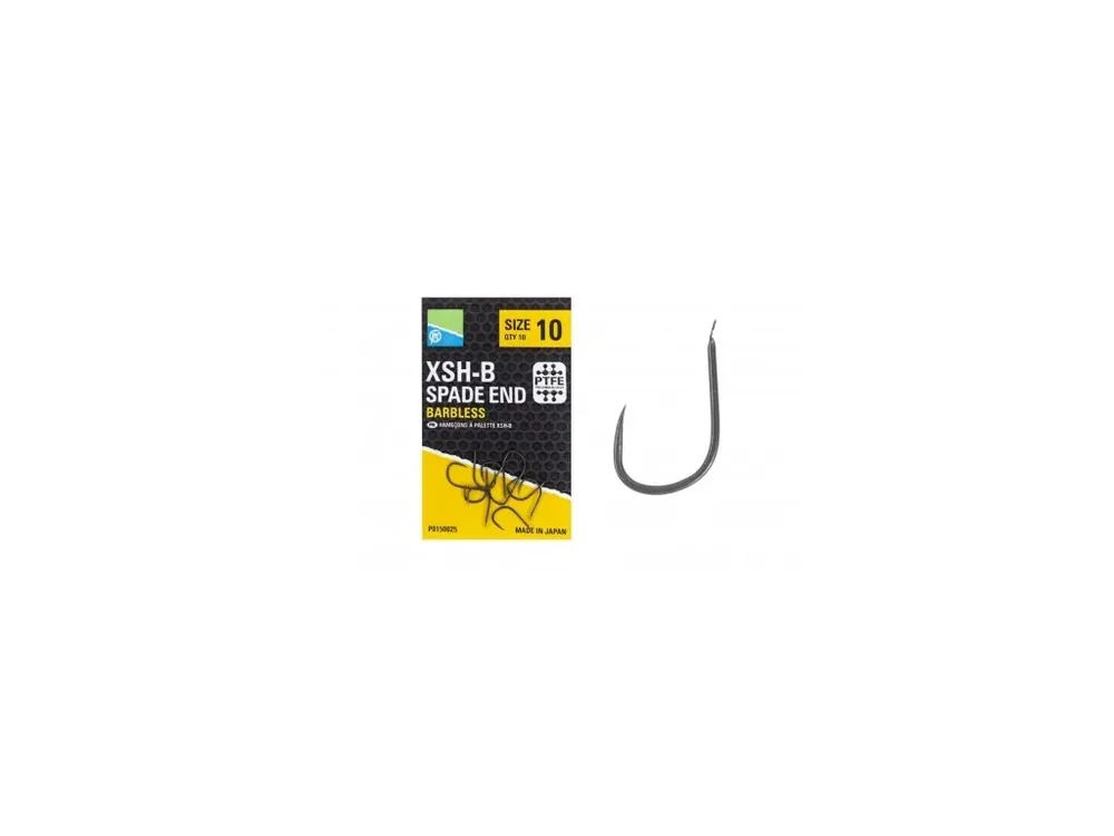 Preston Háčky XSH-B Spade End Barbless 10 ks Novinka