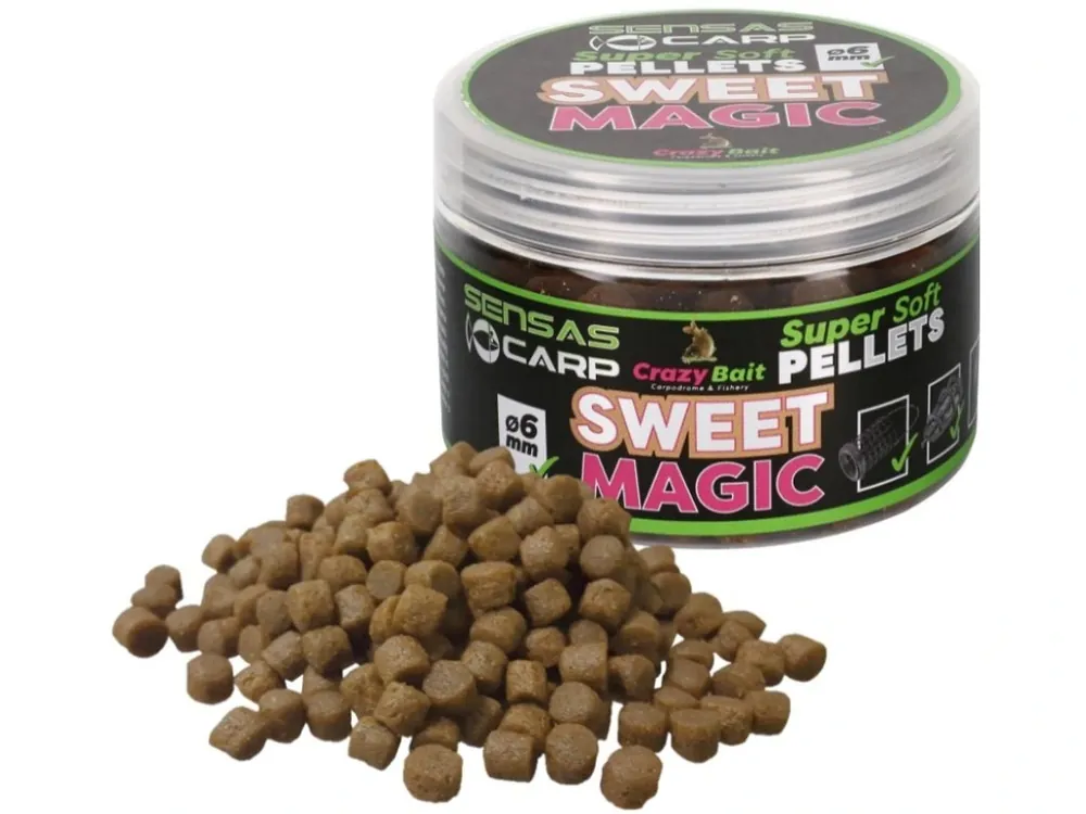 Aktuální Sensas Pelety Super Soft Sweet Magic - Ryba 6 mm 60 g