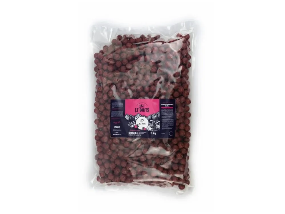 LT Baits Krmné Boilies Extrémní Jahoda 5 kg Top Prodej
