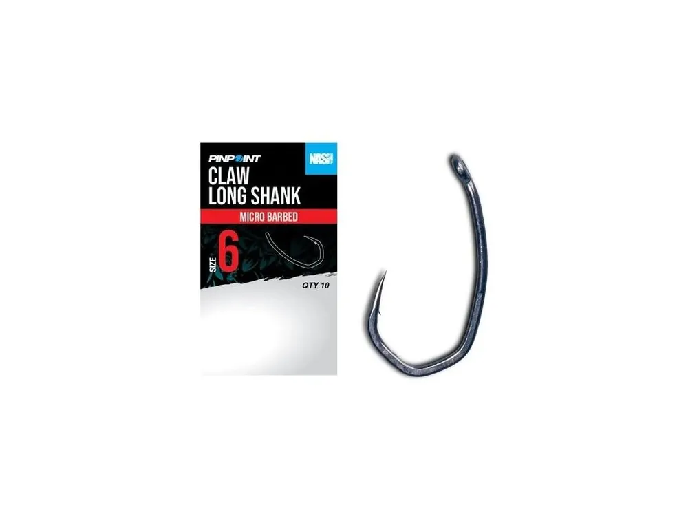 Nash Háčky Claw Long Shank Micro Barbed 10 ks Novinka