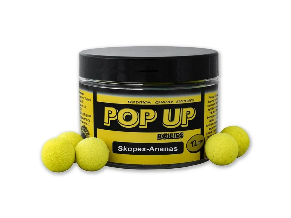 Hit Sezóny CS Václavík Plovoucí Boilies Pop Up -Skopex/Ananas