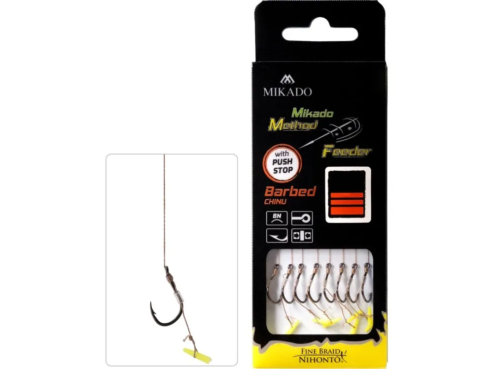 Must-Have Mikado Návazec Method Feeder Push Stop Bez Protihrotu Braid/Chinu - 8 ks