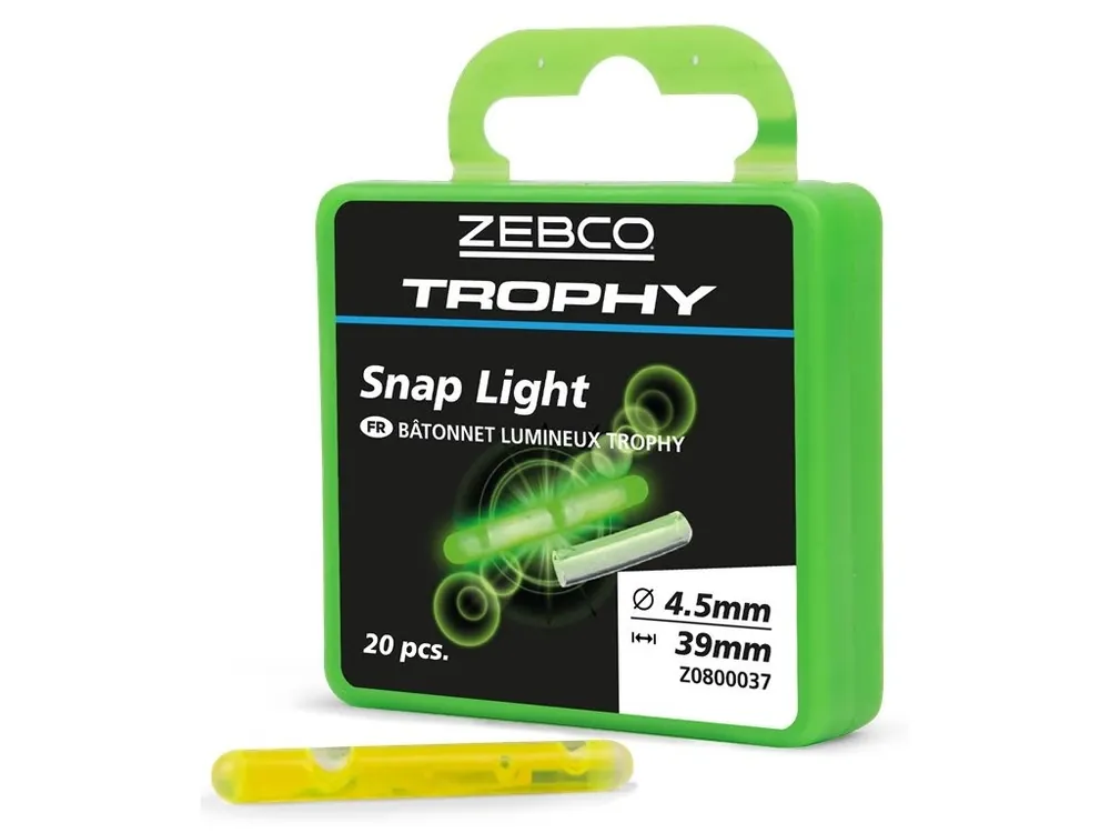 Nakupujte Hned Zebco Chemická Světla Trophy Snap Light Pack 4,5 mm 20 ks