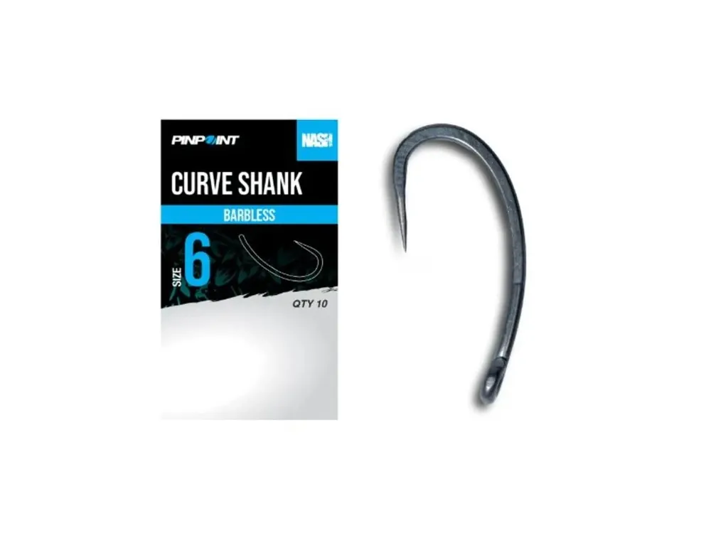Nash Háčky Curve Shank Barbless 10 ks Horká Nabídka