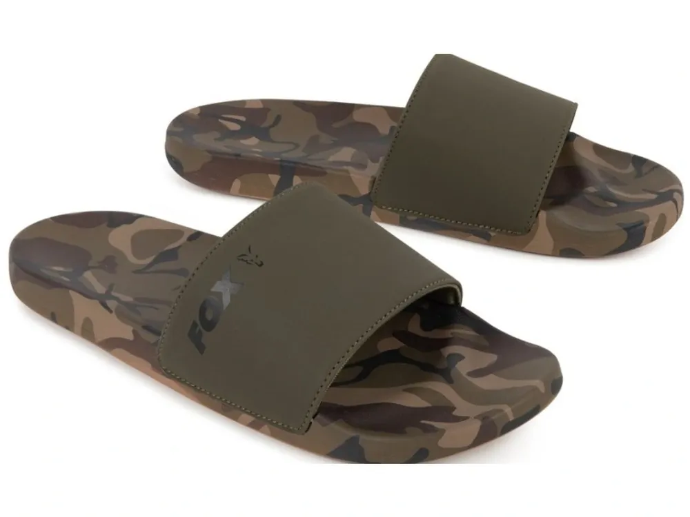 Fox Pantofle Khaki/Camo Sliders Nejlepší Cena