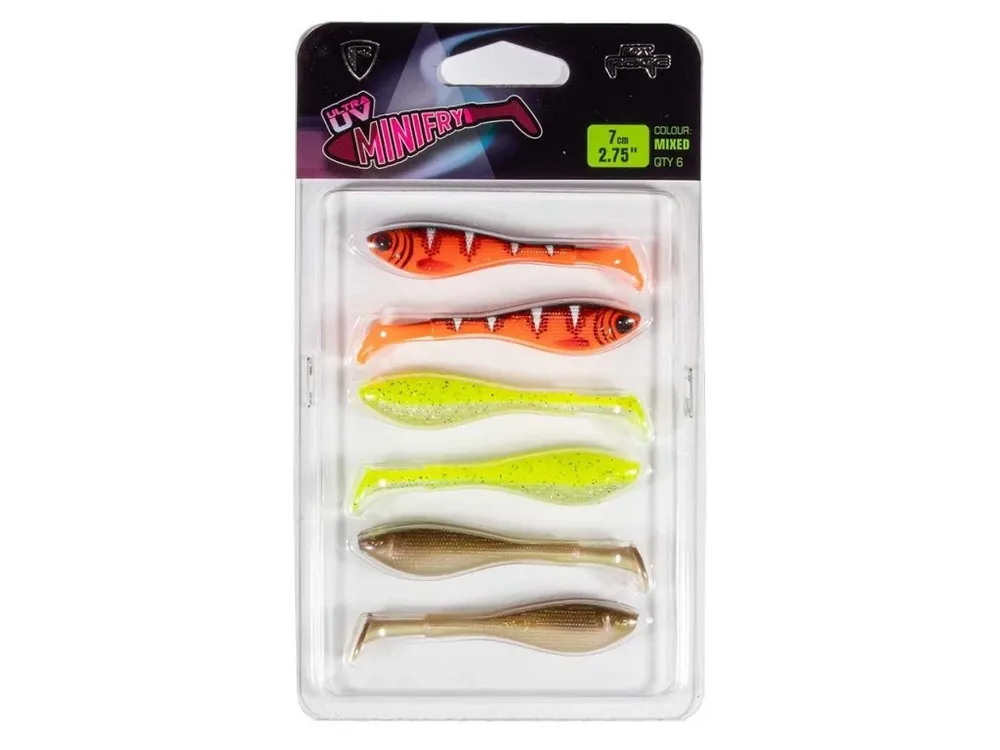 Značkový Fox Rage Gumová Nástraha Mini Fry Mixed Colour Pack 7 cm