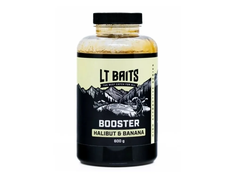Rychlé Dodání LT Baits Booster Halibut Banana 600g