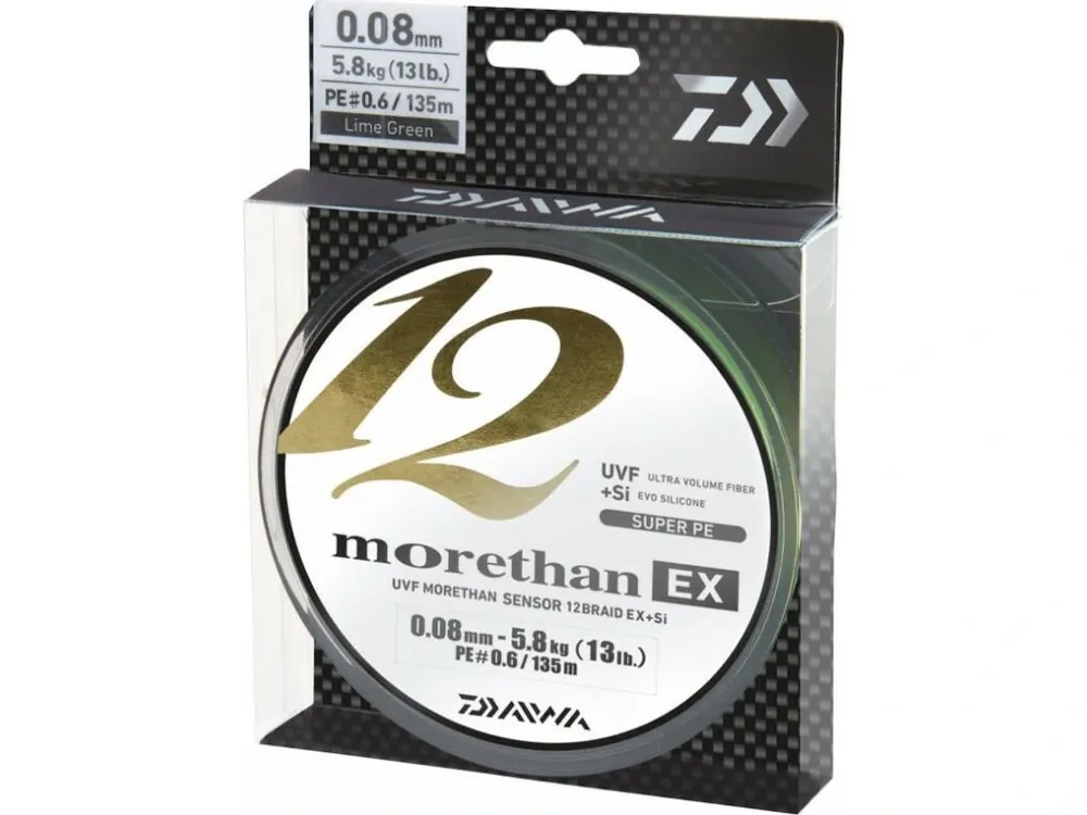 Daiwa Spletená Šňůra Morethan 12 Braid EX+SI 300 m Tovární Cena