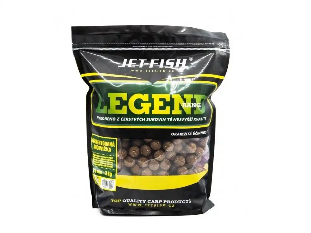Jet Fish Boilie Legend Range Fermentovaná Ančovička Dokud Zásoby Vydrží