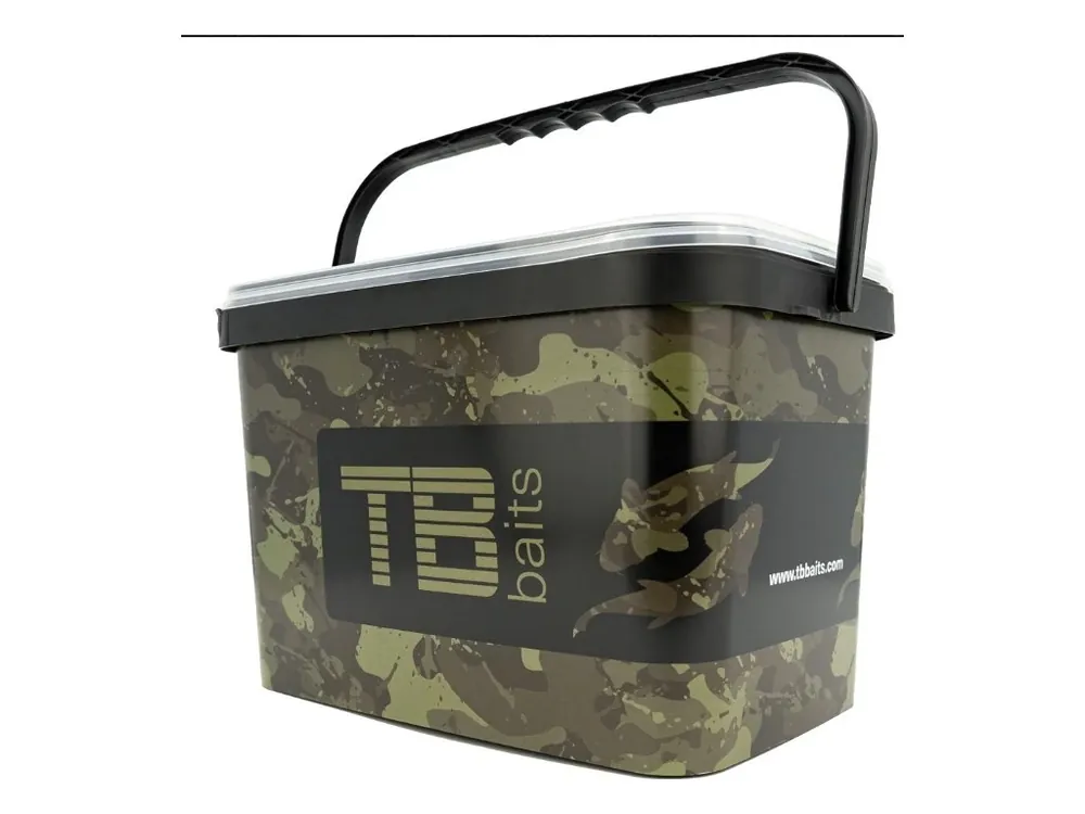 Autentický TB Baits Kbelík Camo Carps 5 L