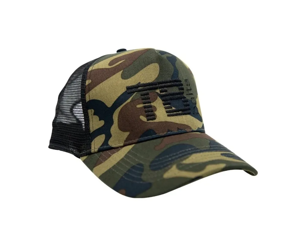 TB Baits Kšiltovka Black Camo Trucker Cap Akce