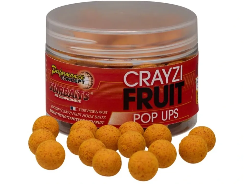 Akční Cena Starbaits Plovoucí Boilies Pop Up Crayzi Fruit 50g 12mm