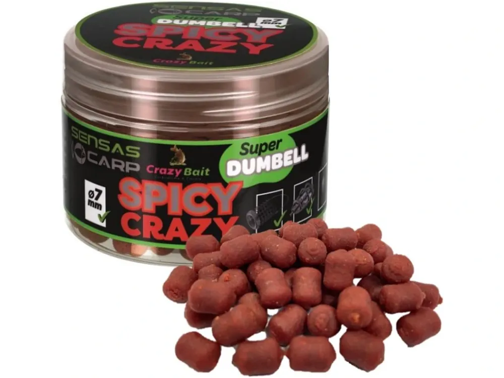 Sensas Dumbell Spicy Crazy - Koření 7 mm 80 g Vrácení Zdarma