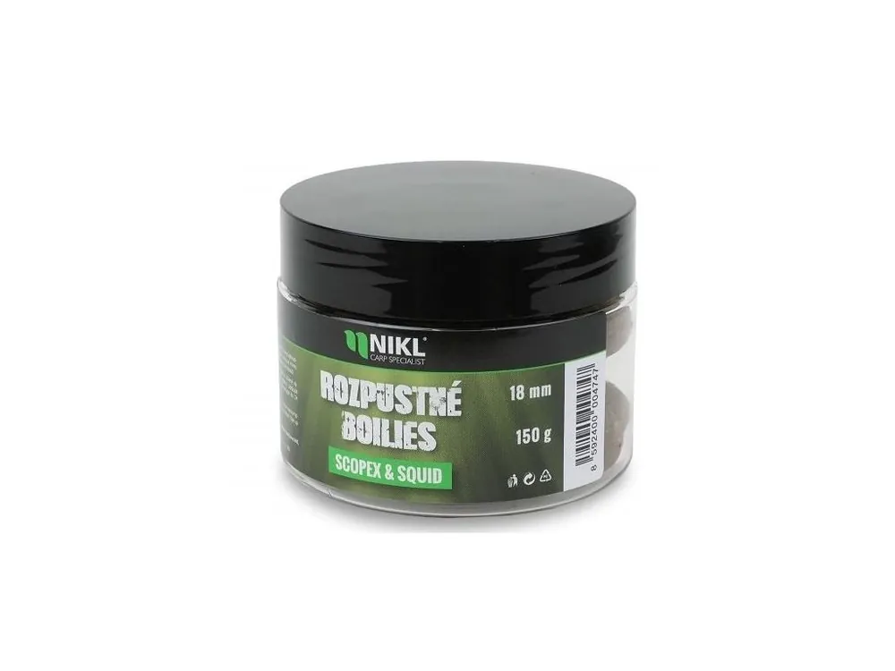 Kup Teď Nikl Rozpustné Boilies Scopex & Squid 150 g