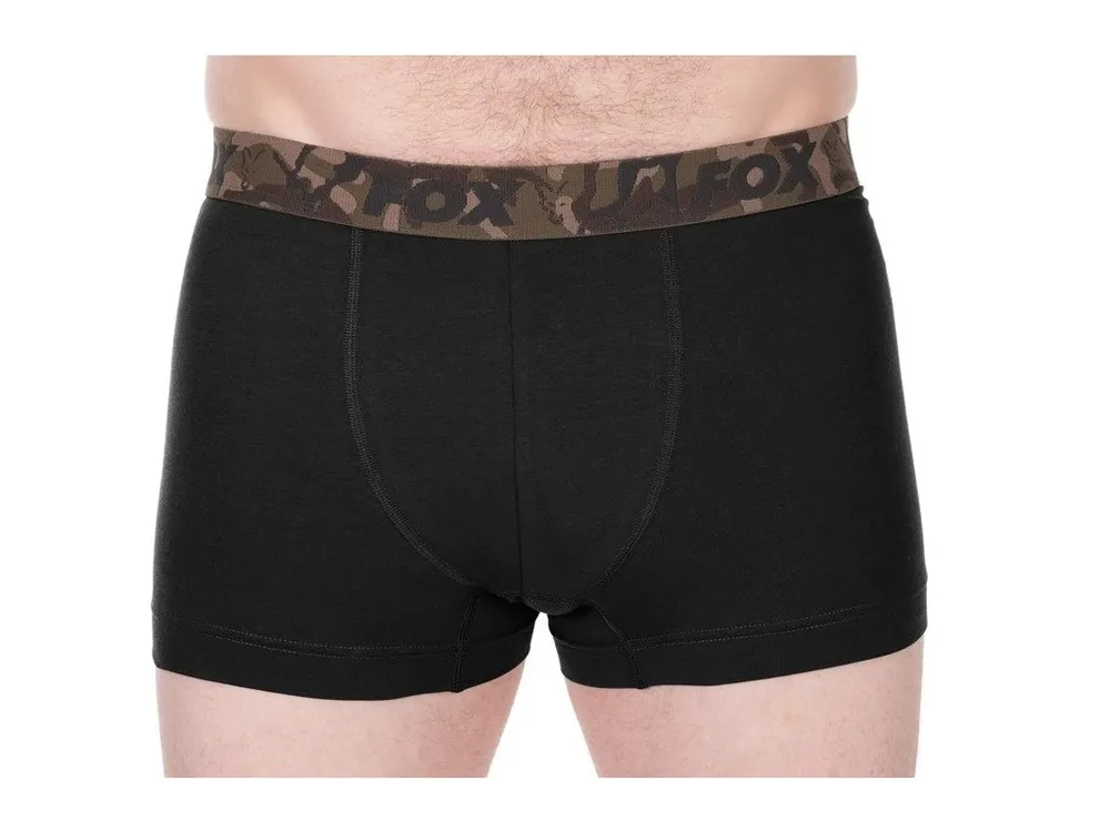 Akční Nabídka Fox Trenýrky Boxer Shorts Khaki/Black 2 ks