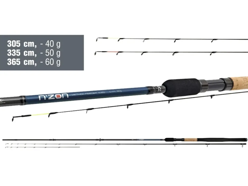 Originální Daiwa Feederový Prut N‘ZON Mini Method Feeder 3,35 m 50 g